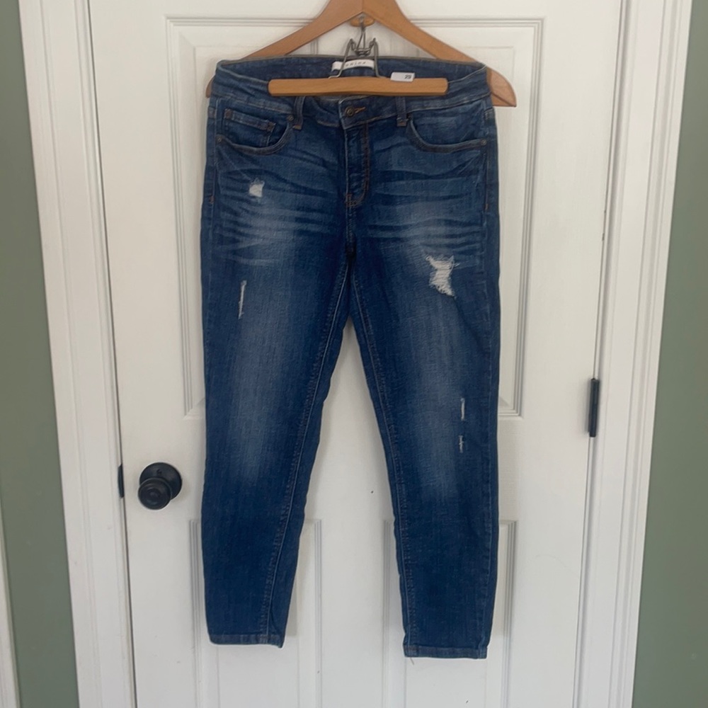 Eunina SZ 29 Mid Rise Deconstructed Skinny Jean